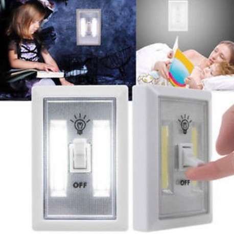 2 CSOMAGOK 5 PACK COB LED fali kapcsoló vezeték nélküli akkumulátoros szekrény Akkumulátoros éjszakai fény