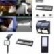 1 Pack-118 LED Vízálló LED Solar Power PIR mozgásérzékelő fali fény szabadtéri kert udvari lámpa