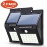 2 Pack-20 LED Vízálló LED Solar Power PIR mozgásérzékelő fali fény szabadtéri kert udvari lámpa