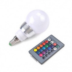 E27 16 Színváltó mágikus fény E27 7W RGB LED lámpa izzó   vezeték nélküli távirányító