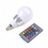 E27 16 Színváltó mágikus fény E27 7W RGB LED lámpa izzó   vezeték nélküli távirányító