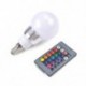 E14 E27 7W RGB LED 16 többszínű varázslámpa izzó   vezeték nélküli távirányító