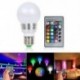 E27 E27 7W RGB LED 16 többszínű varázslámpa izzó   vezeték nélküli távirányító JP