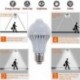 7W E27 7W / 9W Auto PIR mozgásérzékelő LED izzó energia villanykörte infravörös lámpa