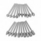 20Pcs / készlet 3 mm-es ezüstszár gyémántcsiszoló furat fúrószerszámok forgó szerszámokhoz