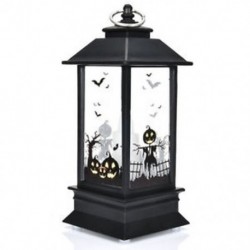 * 3 Halloween Vintage Pumpkin Castle Könnyű lámpa fél függő dekoráció LED lámpa Új
