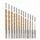 13pc1.5-6.5mm HSS titán bevonatú 1/4 &quot Hex Shank csavaros fúrószerszám