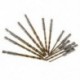 13pc1.5-6.5mm HSS titán bevonatú 1/4 &quot Hex Shank csavaros fúrószerszám