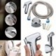Kézi Bidet WC Shattaf Adapter Spray zuhanyfej fali konzol tömlő készlet