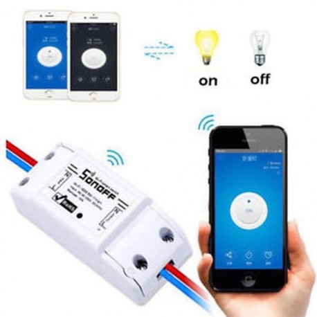 Távoli Sonoff ITEAD WiFi vezeték nélküli intelligens kapcsoló modul Shell ABS aljzat otthoni használatra