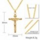 Ezüst Divat férfi rozsdamentes acél Crucifix Jézus kereszt medál lánc nyaklánc ékszer