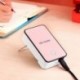 Rózsaszín Mini asztali ventilátor hordozható irodai otthoni asztali téli meleg hely elektromos fűtés