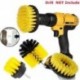 3Pcs / Set csempe Grout Power Scrubber tisztító fúró sárga kefe kád tisztító Combo