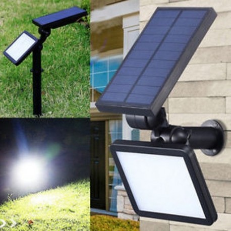 48LED Solar Power vízálló kerti lámpa Spotlight kültéri gyep tájfények