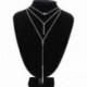 Ezüst Divat Női Choker Chunky nyilatkozat Bib lánc Charm medál nyaklánc ékszer
