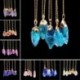 * 15 1db Opal Drágakövek Természetes kristály kvarc gyógyító pont Chakra kő medál nyaklánc