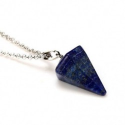 * 15 1db Lapis Lazuli Drágakövek Természetes kristály kvarc gyógyító pont Chakra kő medál nyaklánc