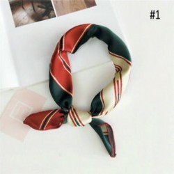 * 1 Női tér selyem érzi szatén sál vékony retro elegáns fej-nyak haj Tie Band