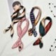 * 1 Női tér selyem érzi szatén sál vékony retro elegáns fej-nyak haj Tie Band