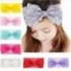 Piros 7PCS baba gyerekek lányok kisgyermek csipke íj hajpánt Stretch csomó fej sáv fejpánt