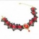Kék Nők csipke drágakő Punk viktoriánus choker gallér nyaklánc medál gótikus Cosplay