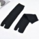 Fekete 1Pair férfi japán kimono flip flop szandál Split lábujjhegy Ninja Soft zokni