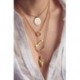 Divat női medál arany lánc Charm Choker nyilatkozat Bib nyaklánc ékszerek