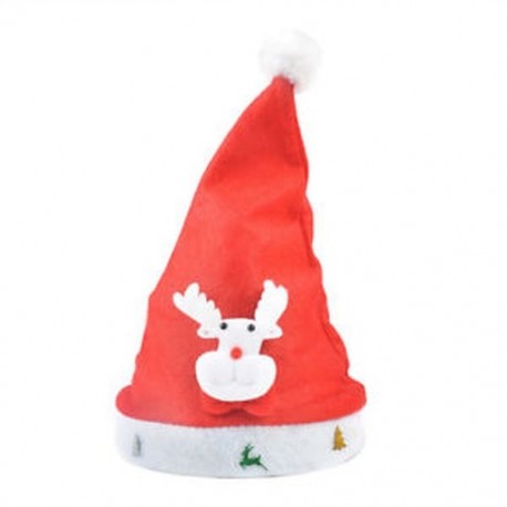 Rénszarvas gyerekeknek 1 x Felnőtt gyermekek LED karácsonyi kalap Mikulás rénszarvas hóember fél sapka ajándék