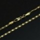 20in Aranyozott 18K rozsdamentes acél 2,5mm arany kötéllánc nyaklánc férfi női ajándék