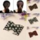 Kávé Elegáns Magic Beads Elasticity kettős haj fésű klip Stretchy haj fésű klipek JP