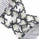 Kávé Elegáns Magic Beads Elasticity kettős haj fésű klip Stretchy haj fésű klipek JP