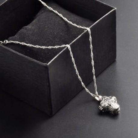 Női Locket 925 ezüst mágnes kereszt medál lánc nyaklánc Chocker férfi ékszerek