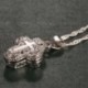 Női Locket 925 ezüst mágnes kereszt medál lánc nyaklánc Chocker férfi ékszerek