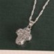 Női Locket 925 ezüst mágnes kereszt medál lánc nyaklánc Chocker férfi ékszerek