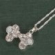 Női Locket 925 ezüst mágnes kereszt medál lánc nyaklánc Chocker férfi ékszerek