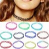 12x-es Vintage Stretch Tattoo Lace Choker nyaklánc rugalmas gótikus Henna Punk 80 90s
