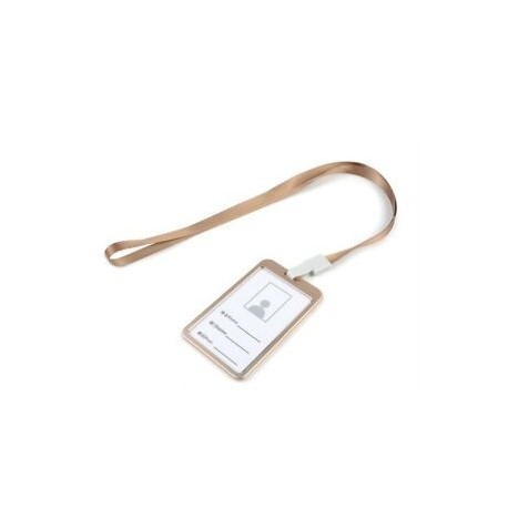 Arany kötél   arany Alumínium ötvözet üzleti munka kártya azonosító jelvény lanyard tartó Hot függőleges fém