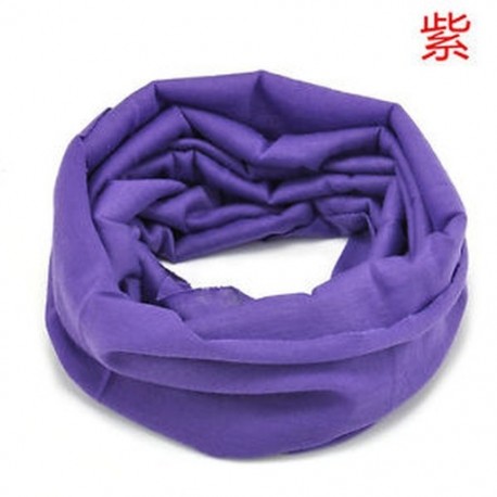 Lila Új pamut cső sál Bandana fej arc maszk nyak Gaiter Snood fejfedők Beanie
