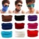 Sötétkék Új pamut cső sál Bandana fej arc maszk nyak Gaiter Snood fejfedők Beanie