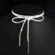 10Pcs / Set fehér gótikus virág csipke bársony choker gallér medál nyaklánc ajándék