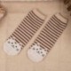 Khaki 1Pair divat női sport alkalmi aranyos macska csíkos boka magas pamut meleg zokni