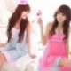 Kék Új szexi női csipke fehérnemű Sleepwear Nightwear   G-string Babydoll Nightdress