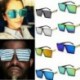 * 8 Női divatos felső nagy méretű, nagyméretű négyzet alakú keret napszemüveg Unisex Retro