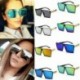 * 6 Divat férfi nők retro nagy négyzet alakú keret túlméretezett napszemüveg szemüveg