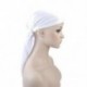 fehér Női fejkendő Chemo Hat Turban előkötött fejfedő Bandana Tichel rák sapka