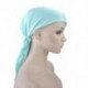 Fekete Női fejkendő Chemo Hat Turban előkötött fejfedő Bandana Tichel rák sapka