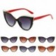 Fekete keret Divat Női Vintage Retro Cat Eye UV400 Napszemüveg Szemüvegek Szemüvegek