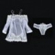 XL Szexi női fehérnemű hálóruha Éjjeli fehérnemű Babydoll csipke fehérnemű G-string ruha