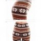 No.2 Divat nők XMAS Kötött rugalmas hópehely rénszarvas nadrág nadrág leggings