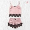 XL 2Pcs / szett női szexi szatén csipke hálóruha Babydoll fehérnemű hálóing pizsama JP